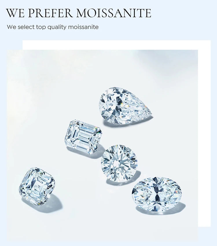 1.8CT Luxury Three Round Moissanite Diamond Necklace for Women 925 Sterling SilverEngagement Wedding Fine Jewelry