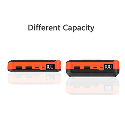 20000mAh Qi Wireless Solar Power Bank Outdoor External Battery Portable Powerbank for iPhone 14 Samsung Xiaomi Huawei Poverbank