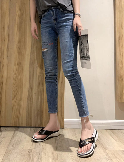 Sandals for Women Flip Flops Metal Button Slides Slipper Beach Dance Non-slip Casual Wedge Shoes Female Summer Slippers Sandals