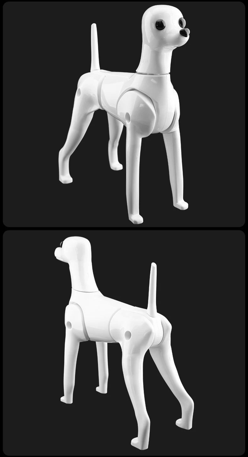 Fenice Pet Simulation Hair Grooming Fake Dog Model Practice Dog Standard Skeleton Model Dog Full Body Fake Hair