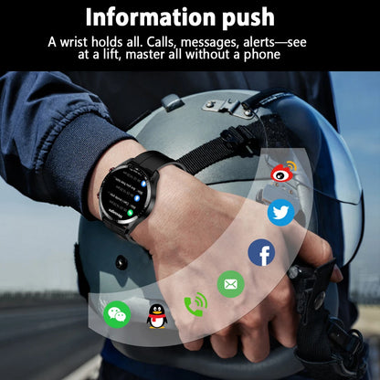 2025 New Business Smart Watch Men Bluetooth Call 1.53-inch AMOLED HD Display Multi-Sport Modes Heart Rate Monitor Smartwatch Man