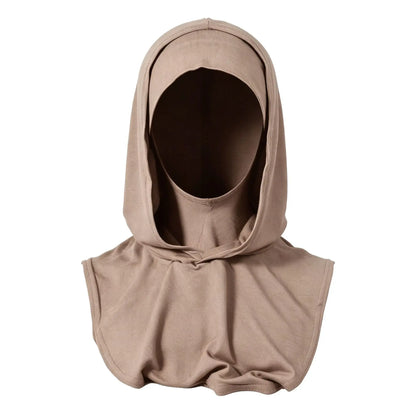 1 piece women's one-piece base layer headscarf elastic cap, an excellent accessory for travel to shield from sun and wind.