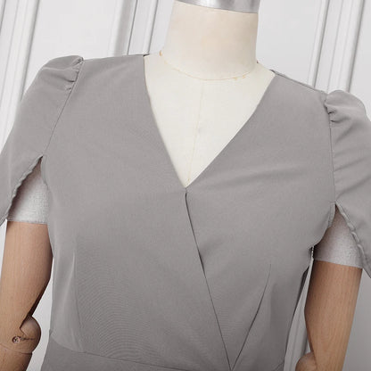 2025 ZANZEA Fashion Summer Women Party Jumpsuits Short Sleeve V-Neck Casual Rompers Playsuits Solid Elegant Pockets Streetwear