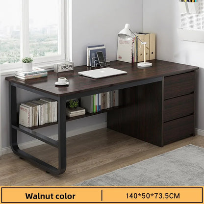 Multi-functional Desk Desktop Computer Desk Simple Home Desk Student Bedroom Bookshelf Integrated Writing Desk