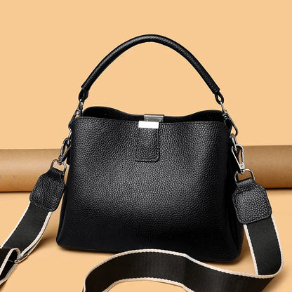 100% Genuine Leather Women Handbags Cowhide Women Shoulder bag Fashion Luxury Ladies Messenger Bags High Quality Female Tote bag