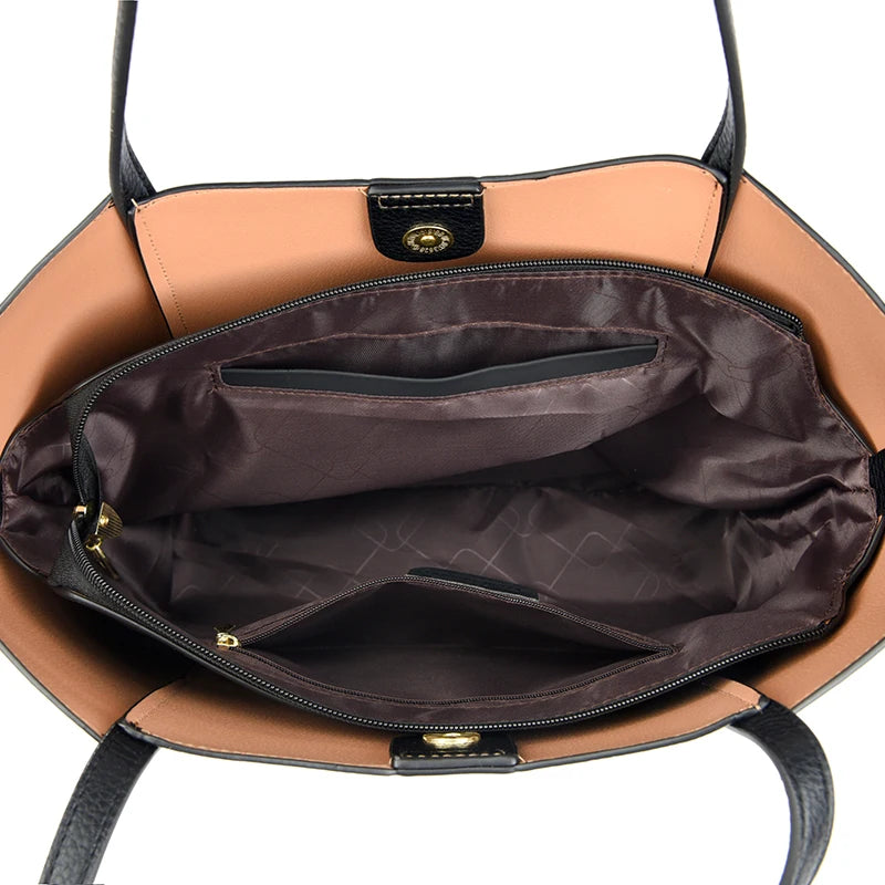 Luxury Designer Women Bags High Quality Leather Shoulder Crossbody Messenger Tote Bag Branded Large Handbag Purses for Female