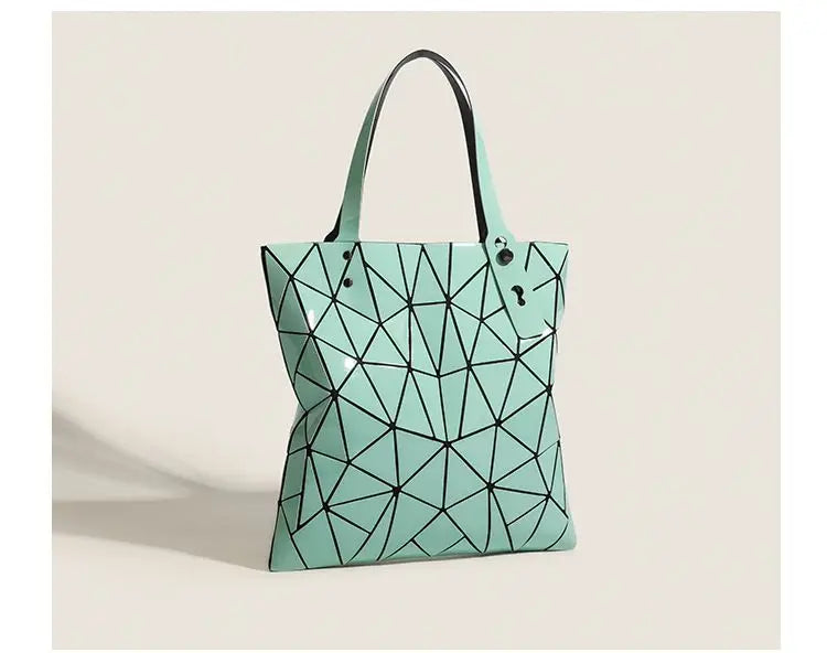 Luminous Bag Reflective Geometric Bags for Women 2024 Quilted Shoulder Bags Totes Female Handbags Bolsa Feminina Sac À Main