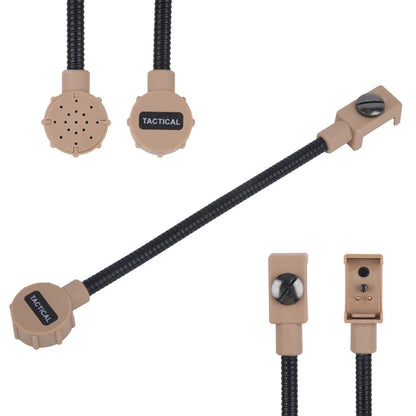 Z Tactical Bowman Elite II Earmuff Headset, Boom Mic, Airsoft Tactical Walkie Talkie, Noise Reduction Headphone, Tan Kaki