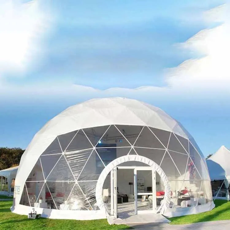 Geodesic Glass Dome Houseluxury Hotel Qlamping Tent Yurt Ball Tent Domes 9 M2