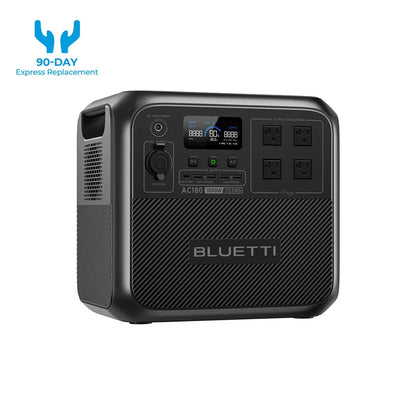 【Brand New】BLUETTI AC180 1152Wh 1800W Portable Power Station 2700W Surge LiFePO4 Pure Sine Wave 45 Mins Fast Charging Four Ways Recharge APP Control Energy Storage for Camping RV Van Life Home Emergency Blackout Off Grid