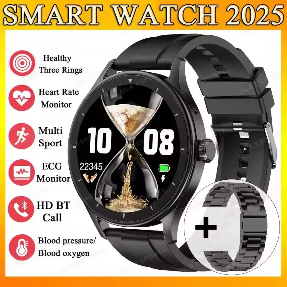 2025 New Smart Watch Heart Rate Sleep Health Monitor Bluetooth Talk Ladies Sport Smart Watch for Android IOS