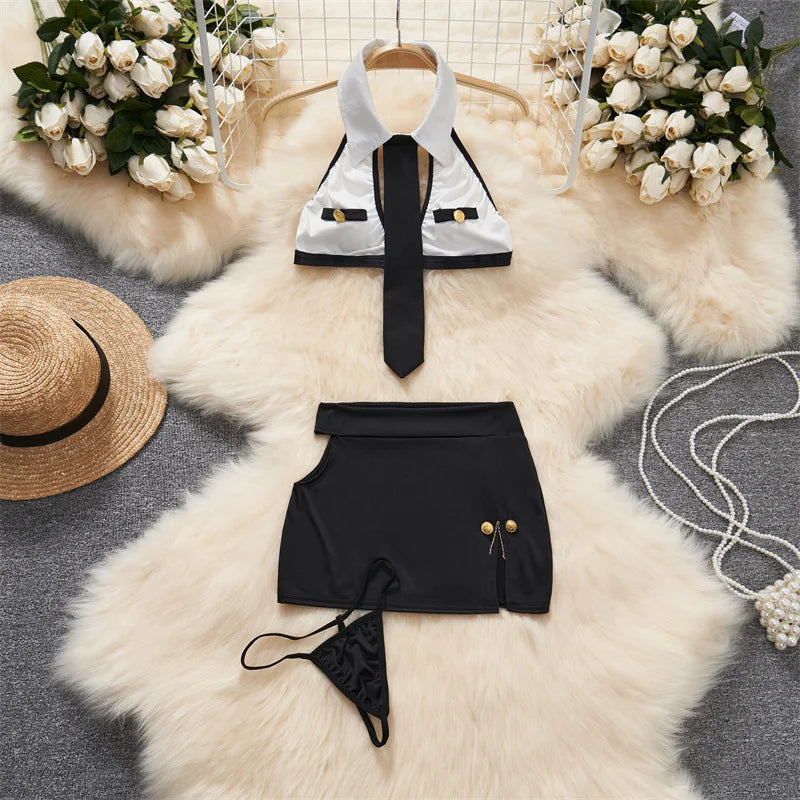 Women Lace Patchwork Velour Strappy Catsuits Fashion One Piece Combination Rompers Erotic Fashion Sexy Bunny Bodysuits Cosplay