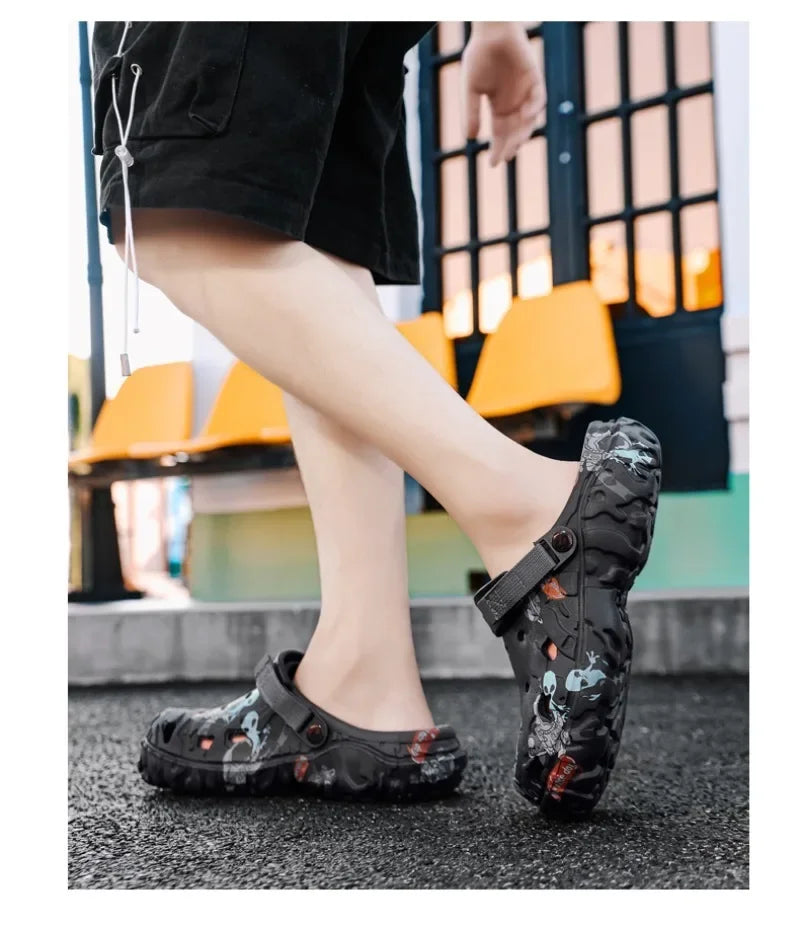 Plus Size 48 49 Men's Summer Clogs Sandals Eva Slippers Men Fashion New Flat Sandals Men Women Leisure Slides Men Casual Shoes