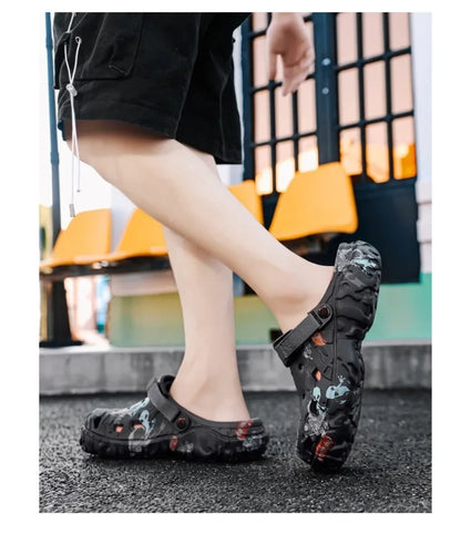 Plus Size 48 49 Men's Summer Clogs Sandals Eva Slippers Men Fashion New Flat Sandals Men Women Leisure Slides Men Casual Shoes