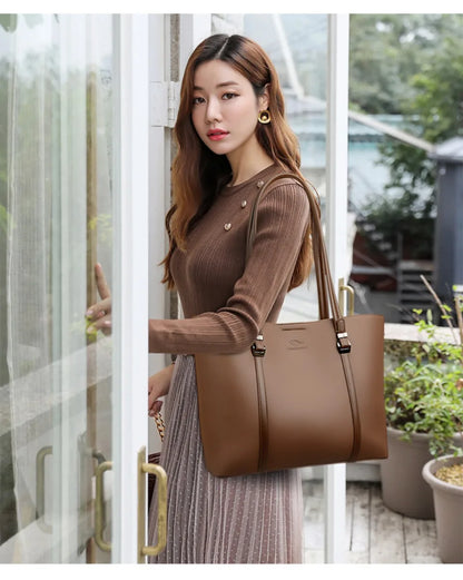 Large Capacity Shopping Bag for Daily Commuting Hand Bags Luxury Shoulder Bags High Quality Pu Leather Hnadbags Caual Tote Sac