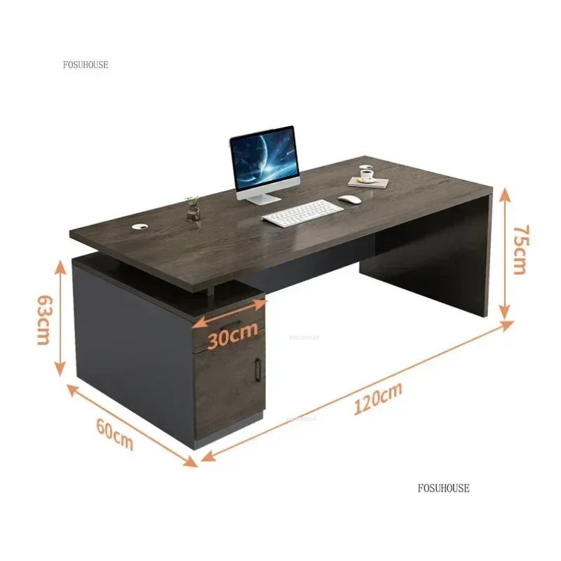 Study Room Single Computer Desk  Office Furniture Nordic Designer Staff Office Desks Nordic Simple Boss Training Office Desk GZ