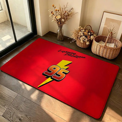 Anime-L-lightning-M-mcqueenS Cool Carpet Bathroom Anti-slip Mat Door Mat Home Decoration Mat Entrance Door Mat Scratch-resistant