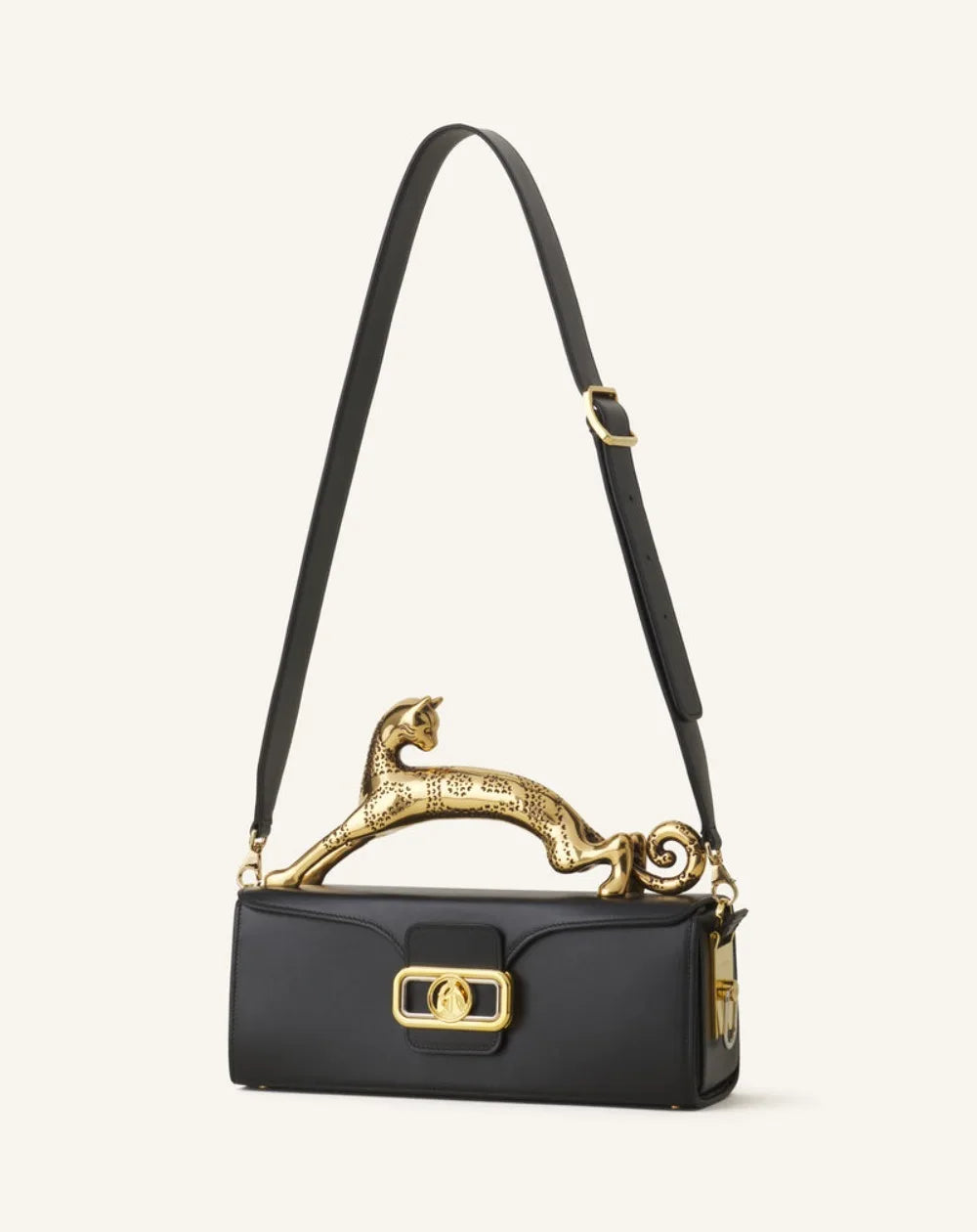 Pencil Cat Bags for Women Famous Luxury Brand Metal Handle Designer Handbag Fashion Rectangular Box Shape High End Shoulder Bag