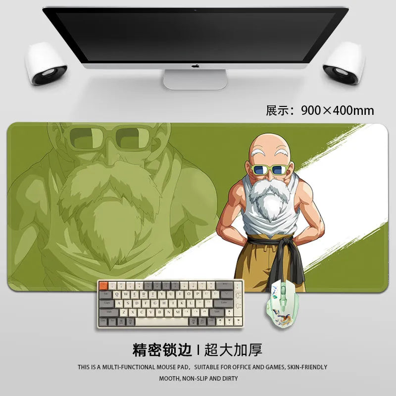 Man Mouse Pad Dragon Ball Mouse Pad Son Goku Printing Pattern Large Gaming Keyboard Desk Mat Super Saiyan Animation Desk Mat