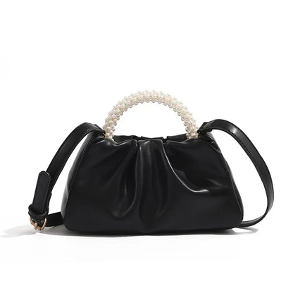 Fashion Pearl Handle Women Dinner Clutch Purse Handbags Luxury Design Ladies Square Shoulder Bags Female Small Messenger Bag