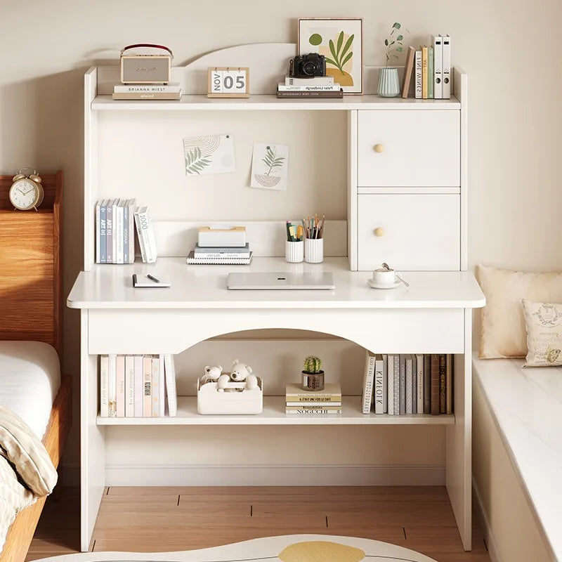 Home Desk Bookcase Integrated Simple Desktop Student Study Table Bedroom Dresser Locker Computer Desk