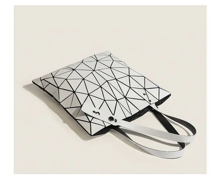 Luminous Bag Reflective Geometric Bags for Women 2024 Quilted Shoulder Bags Totes Female Handbags Bolsa Feminina Sac À Main