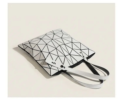 Luminous Bag Reflective Geometric Bags for Women 2024 Quilted Shoulder Bags Totes Female Handbags Bolsa Feminina Sac À Main