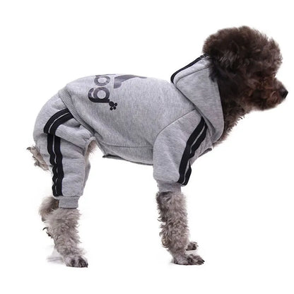 2Pcs New Autumn Winter Dog Clothes Four-Legged Hoodie Pet Clothing for Cats Dogs Puppy Kitten Warm Sweatshirt Apparel C004