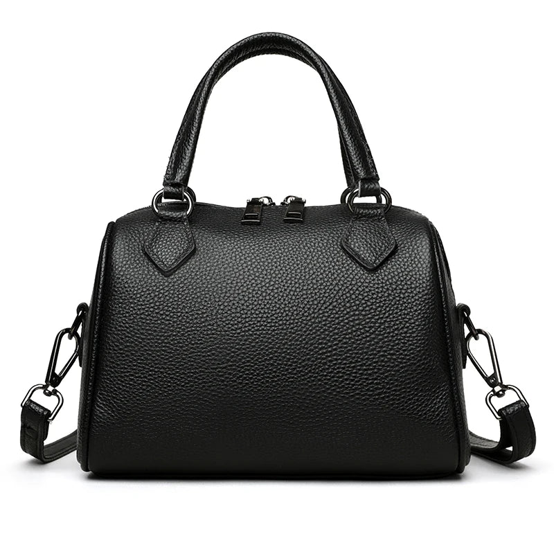 100% Genuine Leather Tote Bag Women Bags Designer Cowhide Luxury Handbags Ladies Shoulder Crossbody Bags Commuting Messenger Sac
