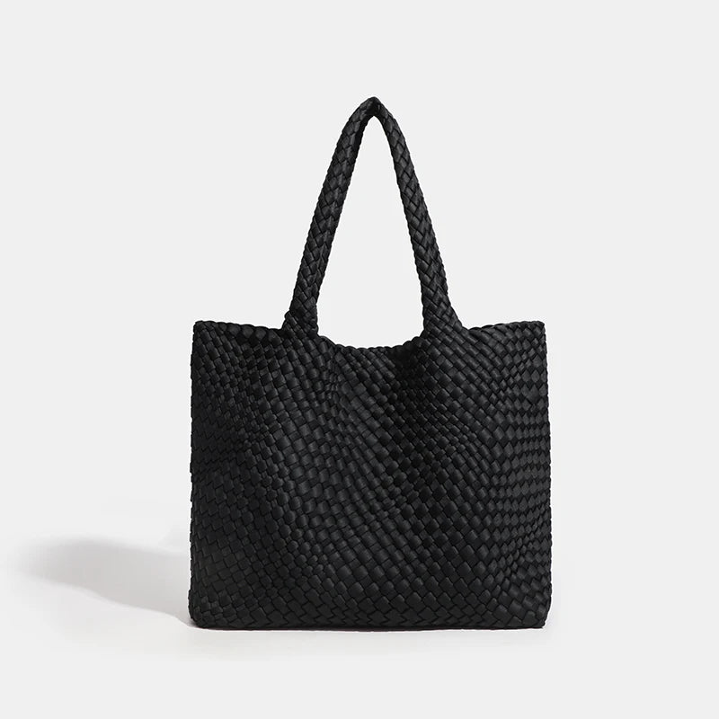 Large size women's tote bag Women's fashion bags 2024 Hot product Neoprene material women's hand-woven bag Large volume Tote bag