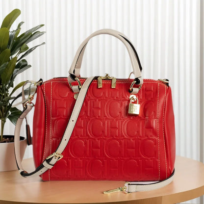 CH Autumn/Winter Christmas Fashion PU Material Lock Lock Design Women's Crossbody Bag 2026 Designer New Handbag Trendy Brand