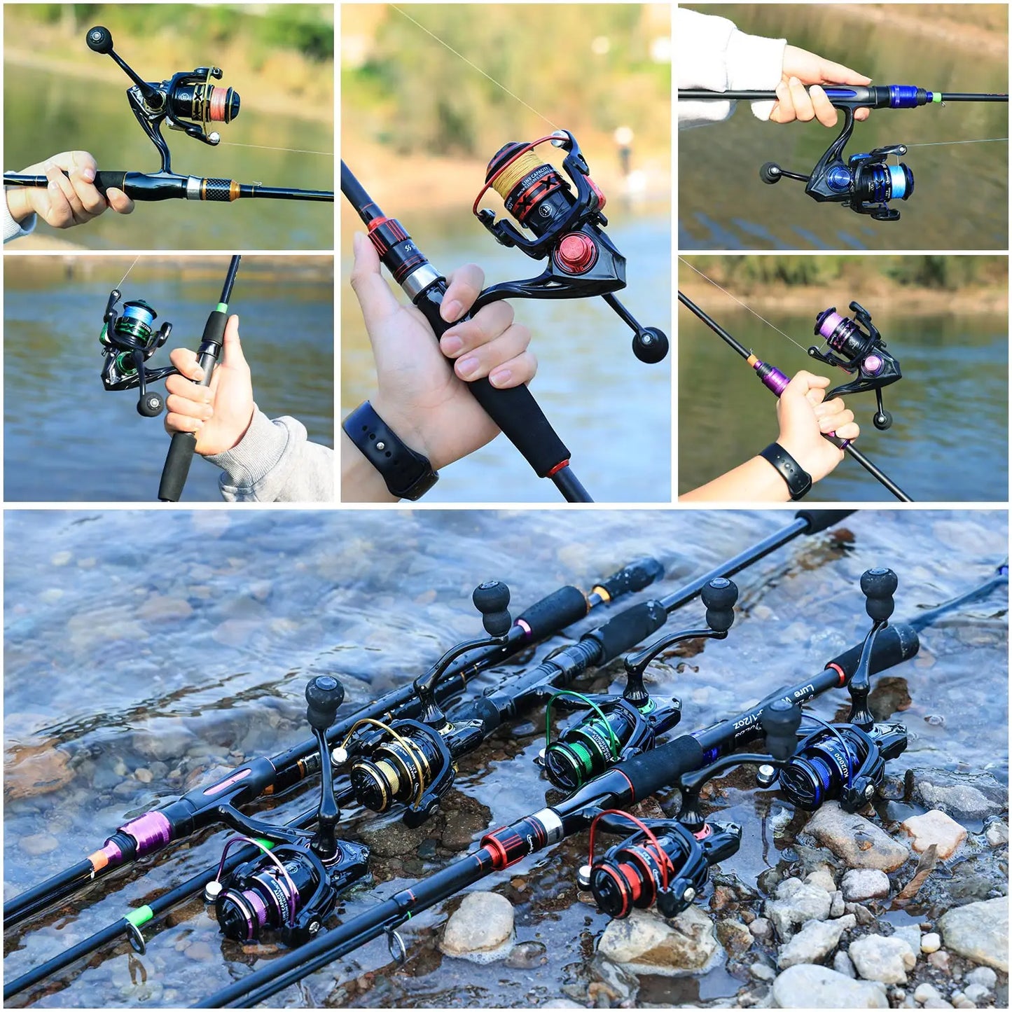 Sougayilang Spinning Fishing Reel 1000-7000 Series 5.2:1 Gear Ratio Aluminum Spool Ultra Smooth Reel Max Drag 20kg Fishing Tool