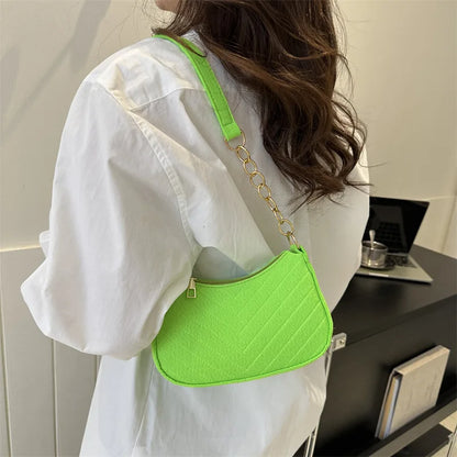 Mini Shoulder Bags for Women Fashion Felt Women's Bag Design Advanced Underarm Handbags Beautiful Purses Crescent SaddleBag 2025