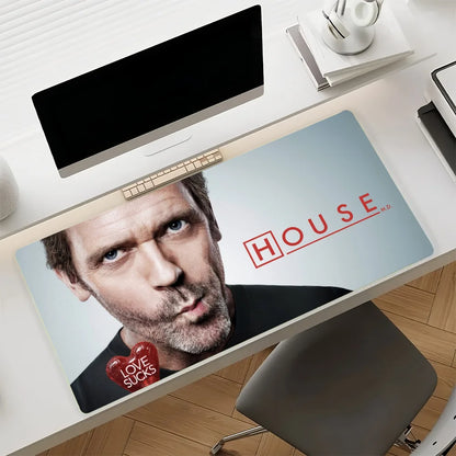 Classic TV House Mouse Pad Non-slip Rubber Gamer Balance Computer Mat Decoracion Deskmat Laptop Office Large