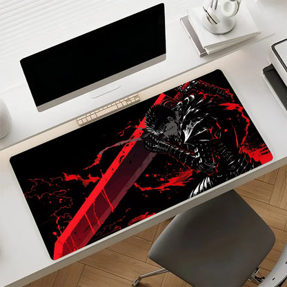 Retro Classic Comics B-berserk Mouse Pad Anti Slip Rubber Edge Locked Thickened Laptop Gaming Desk Mat