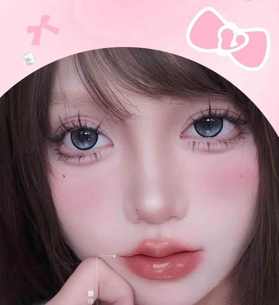 VEECCI Sweet Spicy Girl Ribbon Series Gift Box Makeup Kit Lipstick Eyeshadow Concealer Hair Rope Set Pink Delicate Cute Makeup