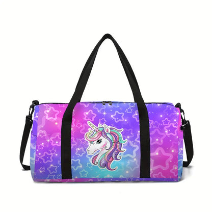 animal horse panda cat dog 3D Printed Large Capacity Travel Bags Barrel Shape Crossbody Bag Outdoor Sports Bags Gym Yoga Bag