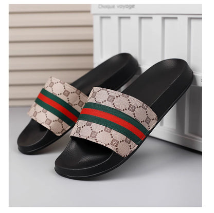 Fashion Brand Slippers for Men Ultra Soft Slides Non-slip Wear-resistant Sandals Men Casual Summer Indoor Outdoor Slippers