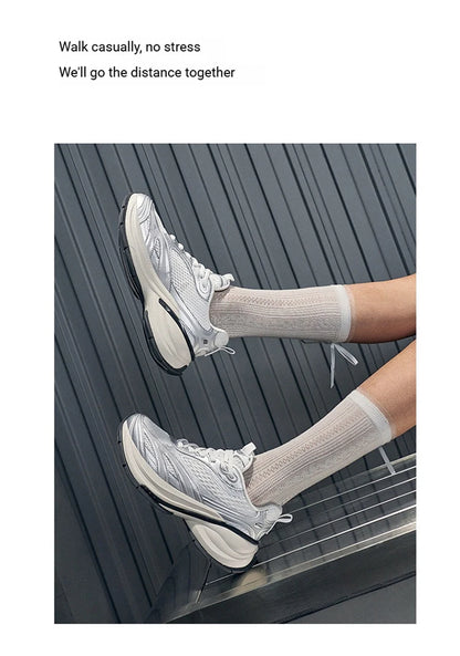Xtep Basque 3.0 Trendy Cushioning Stable Soft Flexible Rubber Thick Sole Daily Sports Female Shoes 874218320006