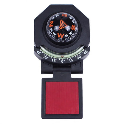Off Road Navigation Compass Slope Meter Dashboard Luminous Foldable Gauge Adjustable Auto Interior Decor Accessory