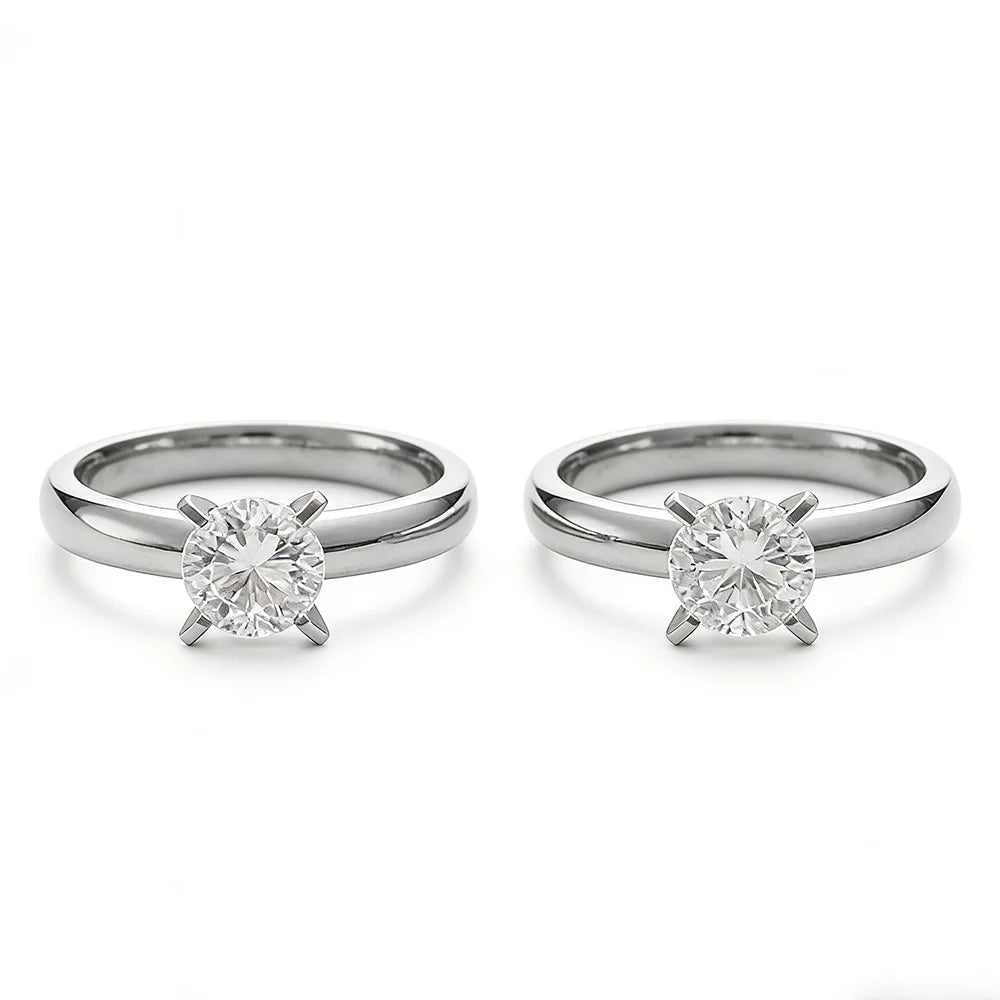 Exquisite Fashion Silver Color Engagement Rings for Women Fashion White Zircon Stones Ring Anniversary Bridal Wedding Jewelry