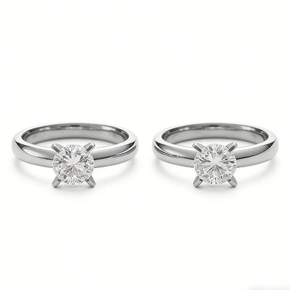Exquisite Fashion Silver Color Engagement Rings for Women Fashion White Zircon Stones Ring Anniversary Bridal Wedding Jewelry