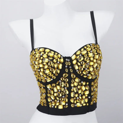 Sexy Party Corset Tops Woman Tank Streetwear Camis Bustier Fashion y2k Crop Top Women Clothes Summer Club Shirt Ladies Bra Blusa