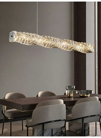 Luxury K9 Crystal Chandelier Dimmable Ceiling LED Pendant Lights Home Living Room Bedroom Indoor Atmosphere Decorative Lighting