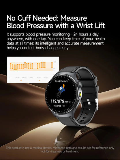 New Upgraded Heart Health Check Smart Watch Uric Acid Five Organ Examination Blood Pressure BT Call ECG smart watches Man 2026