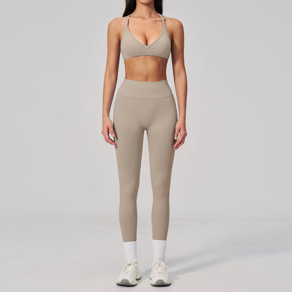 Fitness Suit 2PCS Women's Tracksuit Yoga Set Sports Outfits Gym Clothes Running Push Up Sportswear Female Workout Yoga Clothes