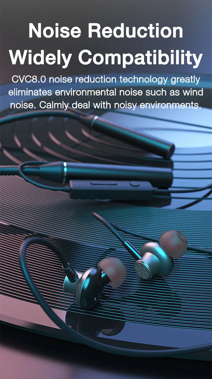 80 Hours Endurance Bass Bluetooth Headset With Microphone Stereo Neckband Headset Sports Headset TF Card