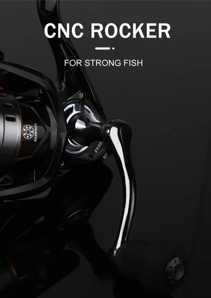 BILLINGS Spinning Reel 12KG Max Drag 5.2:1 Gear Ratio Metal Spool Durable Professional Fishing Reels, Multipurpose for Freshwater Saltwater Bass Trout Salmon Fishing