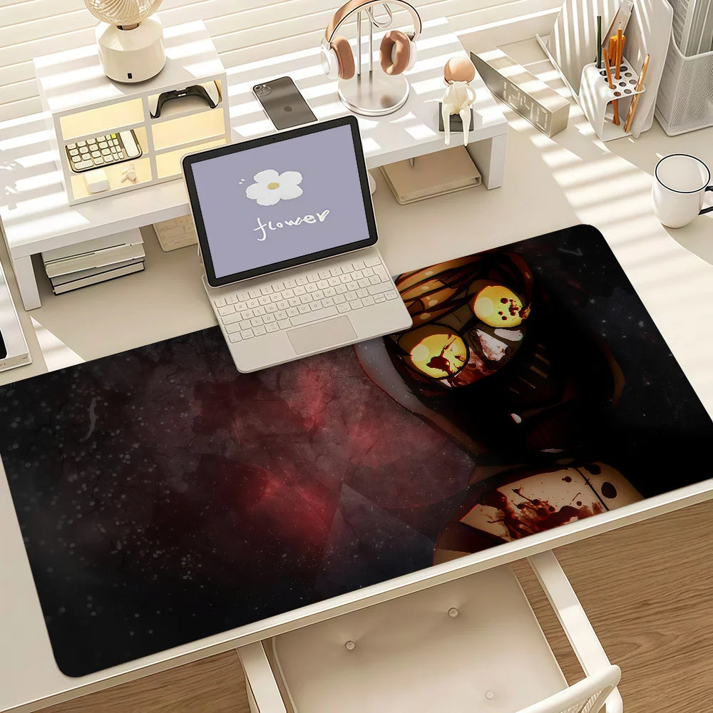 Creepypasta T-Ticci Toby Mouse Pad Anti Slip Rubber Edge Locked Thickened Laptop Gaming Desk Mat