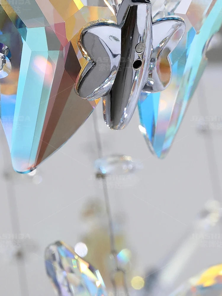 Vintage Crystal Ceiling Pendant Shining Creative LED Hanging Lamp Living Room Restaurant Chandelier Mood Light Indoor Lights